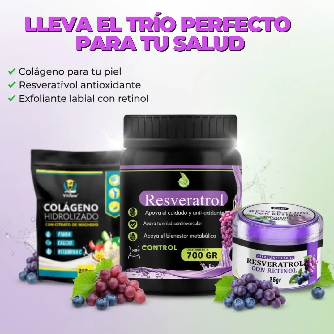 Lleva el trío perfecto para ti Activa, protege y renueva tu cuerpo en un solo combo